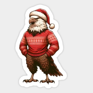 Eagle Christmas Sticker